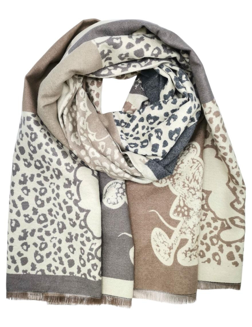 Halstørklæde Mickey Beige
