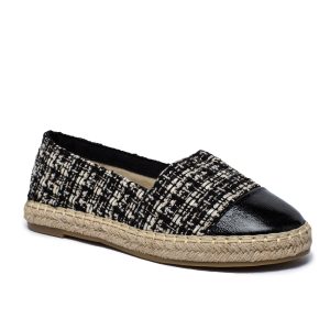 Espadrilles Quiltet Sort