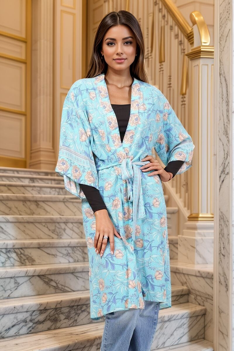 Kimono Blå
